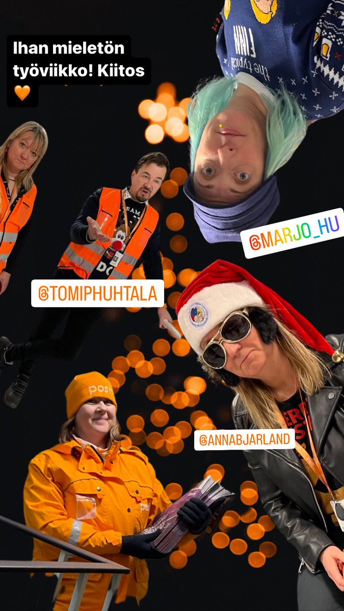 On työmatkoja 🥸ja on työmatkoja 🎄🧑‍🎄🥰💎!! Kiitos kolmesta spektaakkelimaisesta päivästä <a href="/Bjaran/">Anna Bjarland</a> @Marjo_Hu <a href="/tomi_huhtala/">Tomi Huhtala</a> <a href="/salmi_anna/">Anna Salmi</a> @JenniIhatsu <a href="/EevaOorni/">Eeva Öörni</a> <a href="/NJagerhorn/">Noomi Jägerhorn</a> <a href="/PiiaKumpulainen/">Piia Kumpulainen</a> <a href="/MantiVP/">Manti Väätäinen-Pereira</a> <a href="/KatariinaHonka/">Katariina Honkanen</a> Ja kaikki siis kaikki osalliset!! Seuraavaan kertaan! 🧡🙏🏻