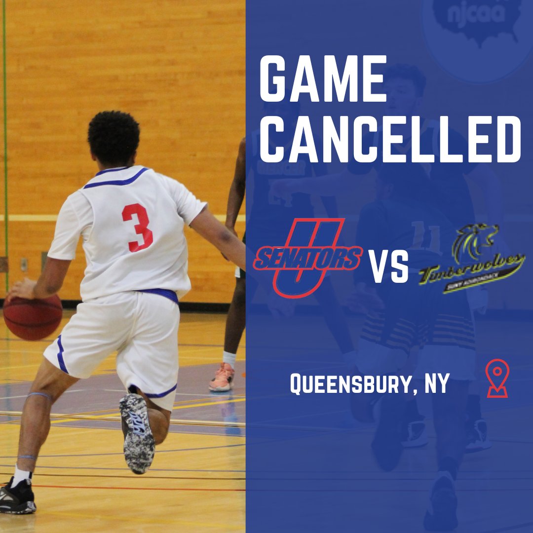 🚨UPDATE🚨Tonights matchup against SUNY Adirondack has been canceled due to weather #TheU🙌