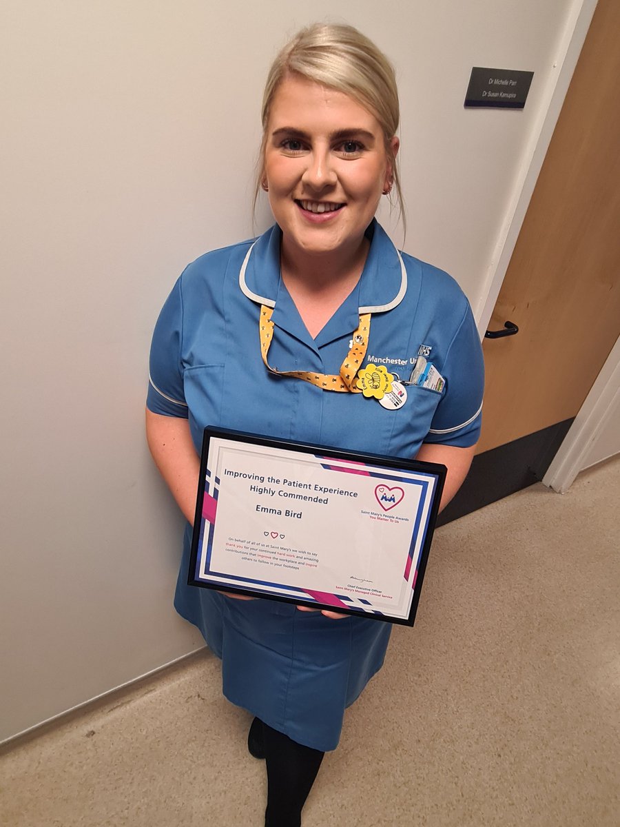 EmmaBird2021's tweet photo. Saint Mary's people awards ✨️ @Phil_Colwell55 @AlisonODoherty2 @VictoriaBeech5 @MaxineBax @paigelyd @SajitNedungadi @ajitjain07 @rebeccamhinton @ngozi_ediosagie @ChrisAshworth10 @Louisef30 @Holly_Kn @rachelwhyte1981 @MFT_SaintMarys @MFT_PatientExp https://t.co/NOMWnerIcF