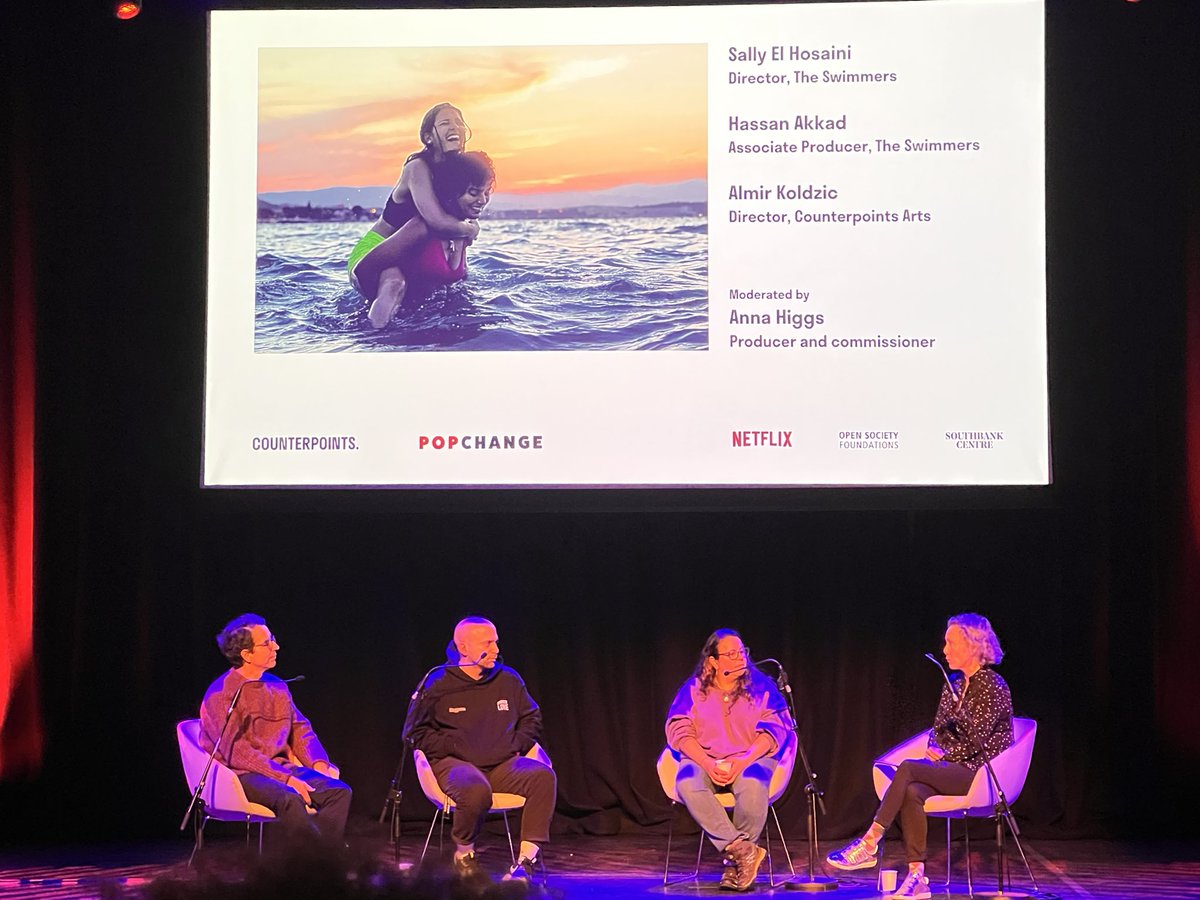 Smithyshere's tweet photo. .@sallyelh’s #TheSwimmers is powerfully emotive & urgently relevant now in opening up more empathic, compassionate dialogue on migrants and displacement in #Syria & beyond @hassan_akkad #AlmirKolzic @AnnaEHiggs @NetflixUK @counterpoints #PopChange @OpenSociety #humanrights https://t.co/KSSmX1EdZz