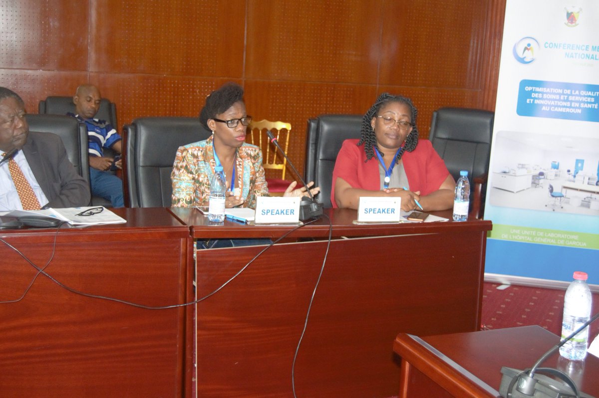 CentrePasteur's tweet photo. #Conférencemédicalenationale 🇨🇲: Ce matin, présentation de Dr Epote sur l'intérêt de la Recherche d'Anticorps Irréguliers pour éviter les hémolyses, et de Dr Ngome sur l'automatisation de l'identification des bactéries, champignons et des tests de sensibilité aux #antibiotiques https://t.co/621ySGNSIu
