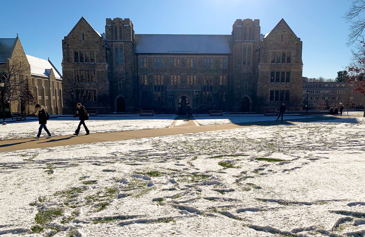 BCCarrollSchool's tweet photo. Those walks across campus may be chilly, but the cold won’t stop us from admiring the views! ❄️ https://t.co/RJeOYin8VP