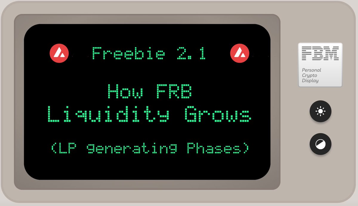📈 The Liquidity!

🤌🏻 The most important thing in every crypto token is liquidity. 

🤔 From where is $FRB liquidity taken?
In Freebie 2.1 liquidity grows every time, when users buy tokens from the protocol (smart contract). 
medium.com/@socialmedia_1…
#DeFi #DAO #AVAX #GameFi