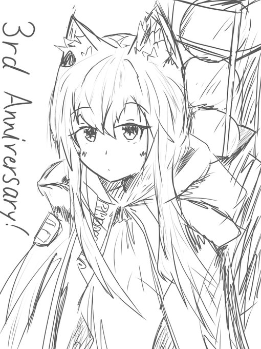 #アークナイツ3周年アート
戒めの再掲、無理やりの背景、俺は最低。 