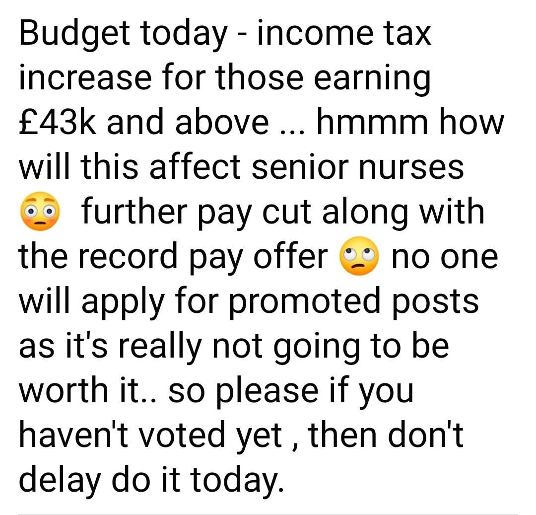 ๐Jules Lamberth๐ (@joolzl23) on Twitter photo <a href="/RCNScot/">RCN Scotland</a> members have you cast your vote today on the NHS Scotland pay ballot? Don't delay do it today
๐๐this ๐๐may help you make your decision.
#FairPayforNursing
@TobyEnp <a href="/Jaz14Jasmin/">Jasmin Clark</a> <a href="/martmcgrgr/">martin macgregor</a> <a href="/HilaryN81160762/">Hilary Nelson</a> <a href="/DawnMarr20/">Dawn Marr ๐ณ๏ธโ๐๐ด๓ ง๓ ข๓ ณ๓ ฃ๓ ด๓ ฟ</a> <a href="/dclark1001/">Derek Clark</a> <a href="/jackie_leith/">Jackie Leith ๐</a> @The_Pars <a href="/RCNScot/">RCN Scotland</a> members have you cast your vote today on the NHS Scotland pay ballot? Don't delay do it today
๐๐this ๐๐may help you make your decision.
#FairPayforNursing
@TobyEnp <a href="/Jaz14Jasmin/">Jasmin Clark</a> <a href="/martmcgrgr/">martin macgregor</a> <a href="/HilaryN81160762/">Hilary Nelson</a> <a href="/DawnMarr20/">Dawn Marr ๐ณ๏ธโ๐๐ด๓ ง๓ ข๓ ณ๓ ฃ๓ ด๓ ฟ</a> <a href="/dclark1001/">Derek Clark</a> <a href="/jackie_leith/">Jackie Leith ๐</a> @The_Pars