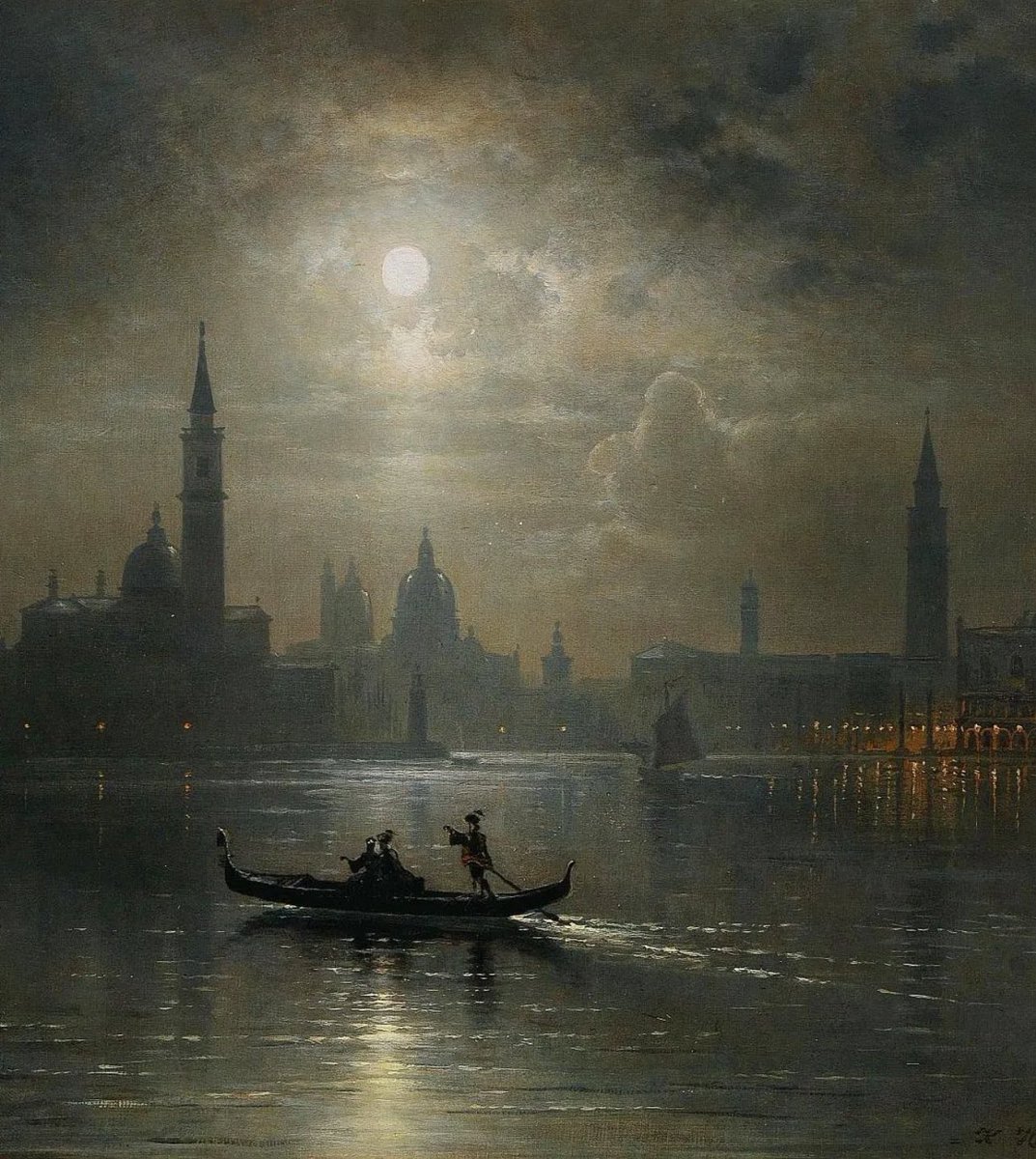 “Venedik üzerinde Dolunay”

🎨Santa Maria Salute- 1900