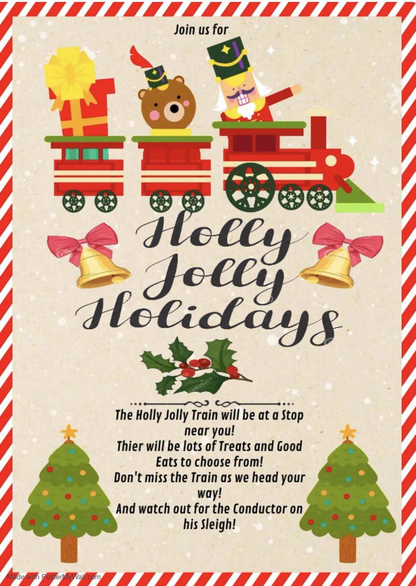 msbaileybaybee's tweet photo. Holly jolly choo choo train! Stopped by for a visit ! Thank you Almeda admin Team!!
@deandra_waters 
@Ian_Olmstead https://t.co/npCjXd6f8b