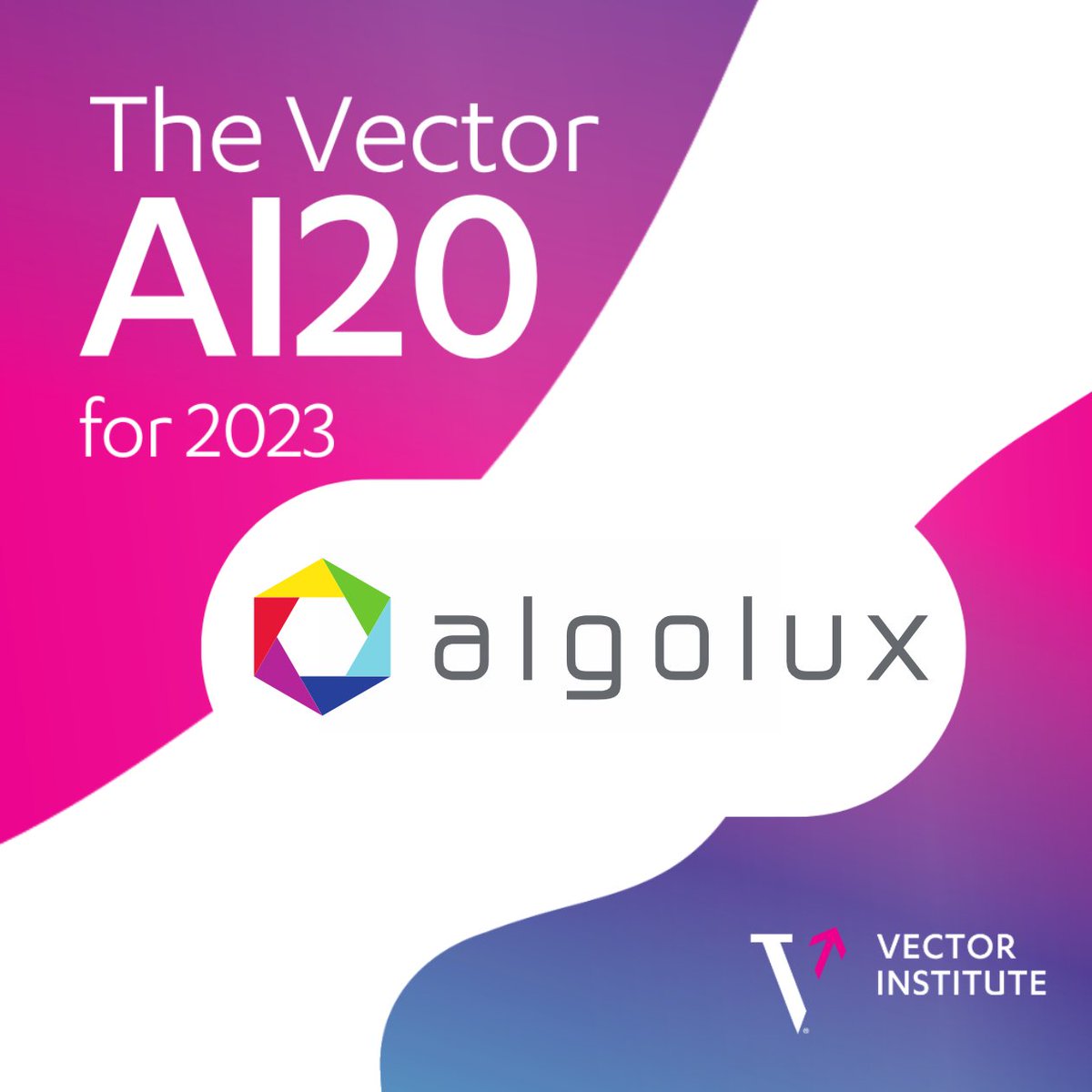 Algolux's tweet image. Breaking news! We&apos;re excited to announce that we have been named one of the 20 companies on @VectorInst’s inaugural The Vector AI20 for 2023 list. The #VectorAI20 spotlights 20 Canadian AI companies to watch in 2023. 
algolux.com/newsroom/the-v…