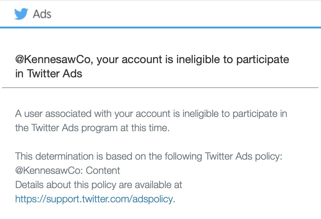So Twitter is losing advertisers, but will not allow concealed carry vest ads to run on the platform. <a href="/elonmusk/">Elon Musk</a> this is low hanging fruit. <a href="/KennesawCo/">Kennesaw Co.</a> would much rather spend our ad dollars here than FB/Google. #2A <a href="/NRA/">NRA</a> <a href="/DLoesch/">Dana Loesch</a> <a href="/DonaldJTrumpJr/">Donald Trump Jr.</a>