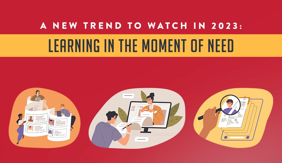 Every year we see new trends in the L&amp;D industry, and in 2023 you can expect to see a lot more "Learning in the Moment" trainings. This unique way of training isn't "new" but it's definitely beneficial and trending! #learning #development #training #trends #dasheandthomson #2023
