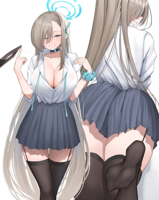 おはようえ!?もしかしてノーパン...?#ブルアカ#一之瀬アスナ 