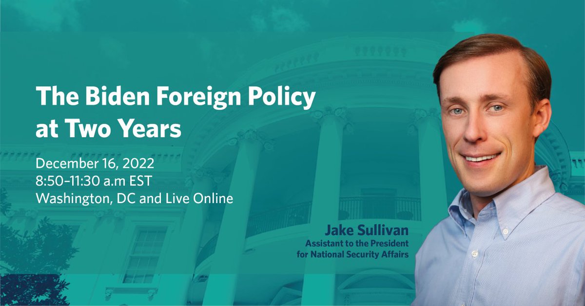 TOMORROW❗ 

Join <a href="/CEIPStatecraft/">American Statecraft Program</a> for a special conversation between Carnegie President Tino Cuéllar and <a href="/JakeSullivan46/">Jake Sullivan Archived</a> to assess the biggest foreign policy achievements and challenges faced by the Biden administration.  

8:50am EST | DC 

RSVP today: bit.ly/3FUj91L