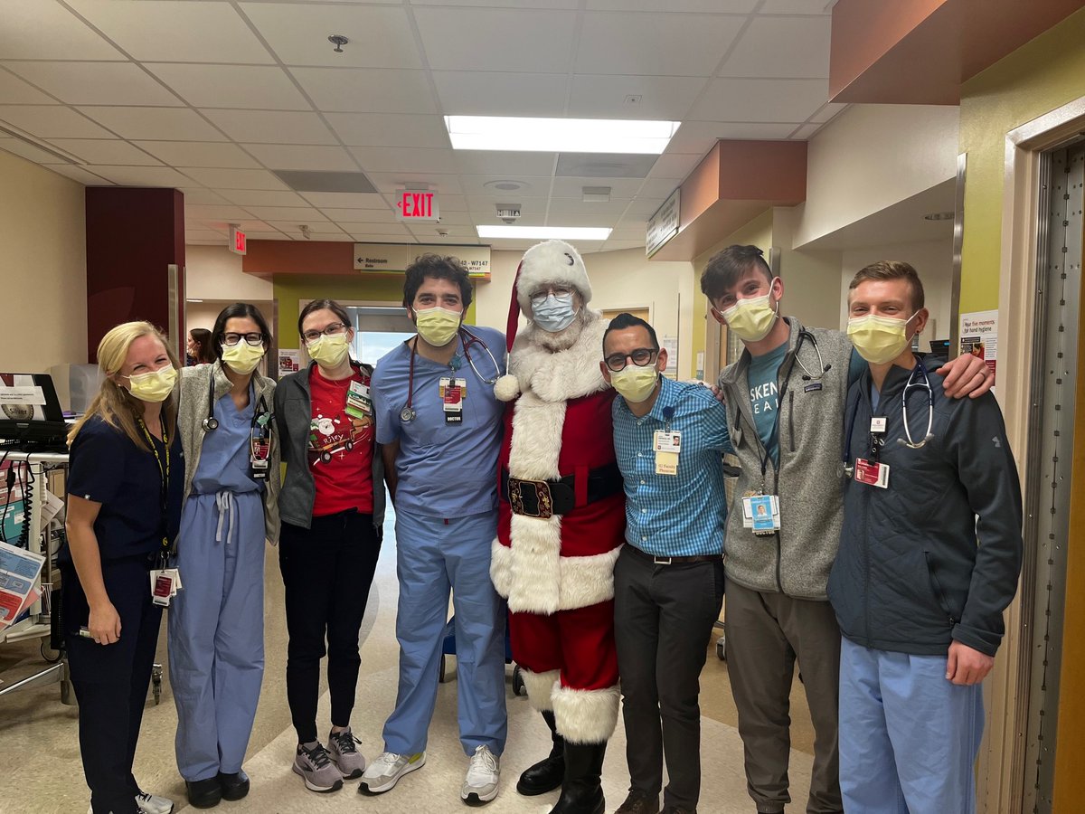 iupicu's tweet photo. He's making his list &amp; checking it twice!  Santa popped into the Riley PICU to see if our Silver team was on the nice list.  @CmRowan @nswinger1 @Aehanson6 @RileyChildrens #PedsICU https://t.co/pmOnfHqYjW