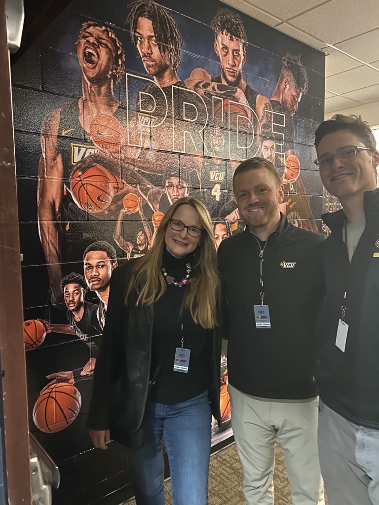 syntechusa's tweet photo. Our team had a blast cheering on VCU's victory last night with our Community Partner of the Game, UMFS! #syntechusa #microsoft365partner #LetsGoVCU #UMFS https://t.co/aaHlqGBZTQ