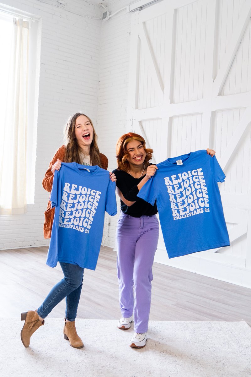 mintedtruth's tweet image. By way of reminder, joy is found in Christ alone! That's why believers can rejoice in the Lord ALWAYS. ⁠
⁠
Grab one of these cutie comfort color tees in our shop ASAP!

GET YOURS HERE: l8r.it/3flZ