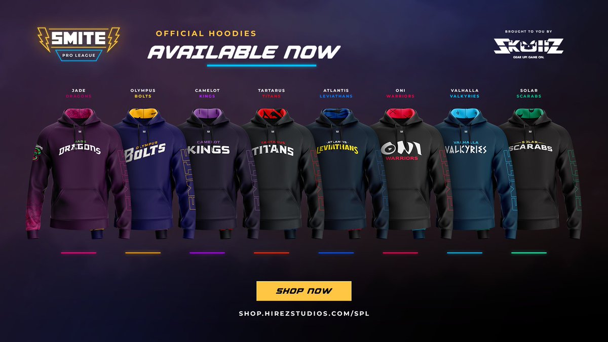🚨THIS WEEKEND ONLY🚨

In partnership with <a href="/SkullzGear/">Skullz</a>, we're offering all SMITE fans a shipping option that will let you pick up your merch at SWC if you're attending in-person 😱

Grab yours RIGHT NOW &amp; support your favorite team at Worlds! 🔥 

🛒 shop.hirezstudios.com/spl