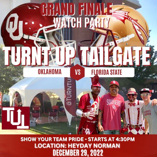 ScissorhandsOKC's tweet photo. @turntuptailgate GRAND FINALE @HeyDayFamilyFun come have fun &amp; help us cheer on our @OU_Football team #BoomerSooner https://t.co/mQJ7j8Docr