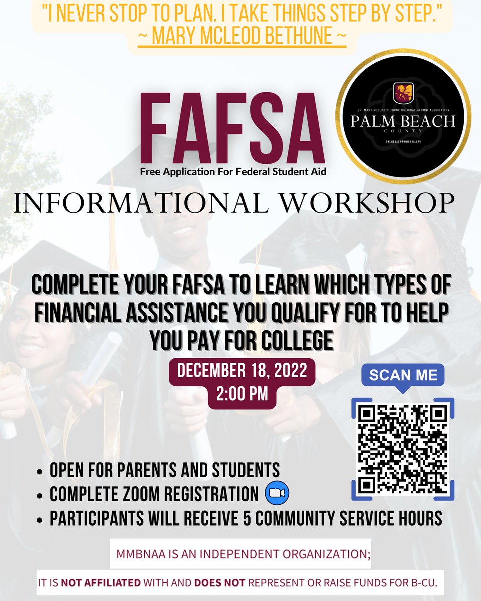 CounselorsACHS's tweet photo. Seniors who haven't completed their FAFSA yet, see attached info for a virtual FAFSA workshop! You will also earn 5 community service hours. @ATL_Eagles @achs_ib https://t.co/WK48X6tt4E