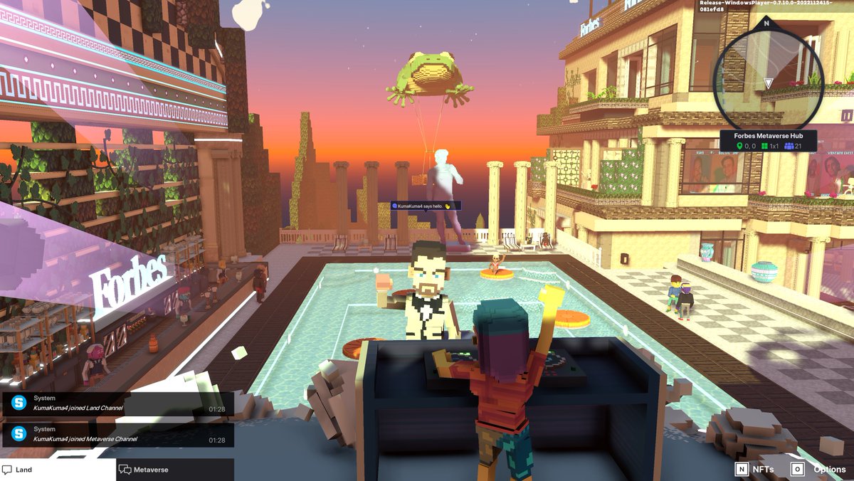 DonnaJudson4's tweet photo. @TheSandboxGame @Forbes @polygonalmind In the @Forbes Metaverse Hub! Check my screenshot below 🎈👇 https://t.co/9ZVVRd1v6Z