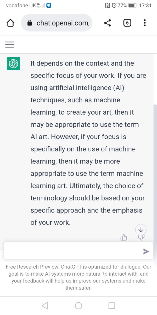 guidosalimbeni's tweet photo. Machine Learning art or AI art? #ChatGPT does not help much here.. And is a question I see by many reviewers.. https://t.co/bUqnNe8R7T