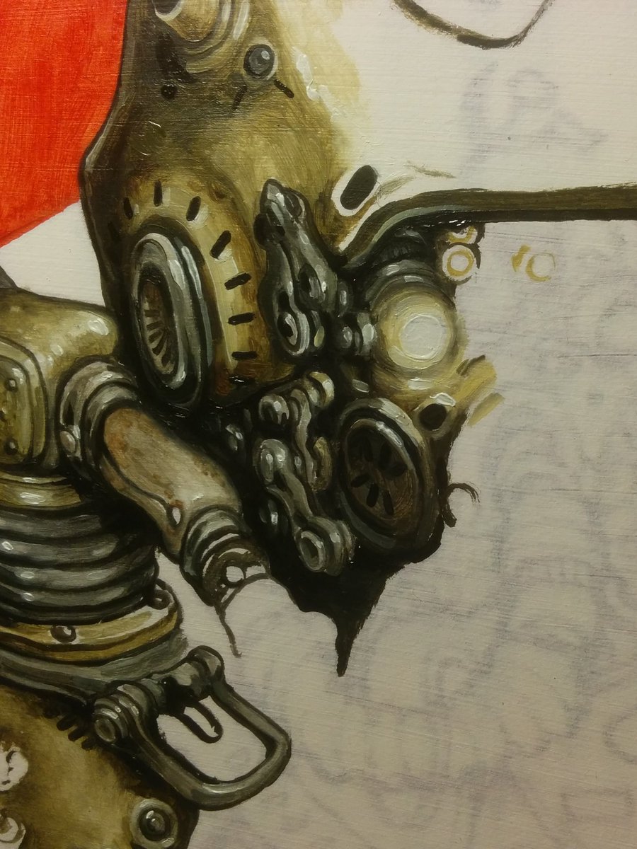 modredcastleton's tweet image. Hibernaculum is the first game I&apos;ve developed without creating much concept art - Strangeland and Primordia I did hundreds &amp;amp; thousands of pencil sketches, watercolour &amp;amp; oil paintings during production.

All this AI junk is making me miss the smell of linseed oil.