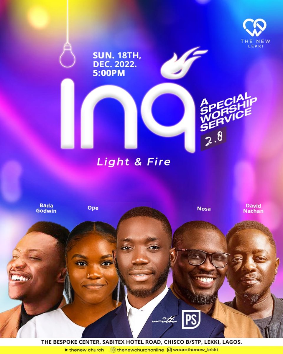 TheNew_Akure's tweet photo. INA 2.0 🔥🔥🔥
It’s Light 💡💡💡& Fire 🔥🔥🔥
Get ready for an Experience!
Get ready for New Sounds!
Get ready for an Awakening!
This Sunday || 5 pm 🔥
Bespoke Event Centre, Lekki
#Ina
#LightandFire
#wearethenew https://t.co/sBD82DxvTw