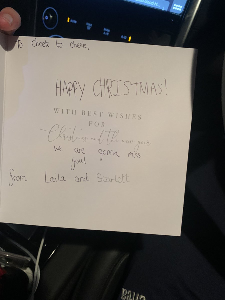 With everything going on the small things mean everything. For context the 1st lesson I taught was girl’s rugby. The following day 2 Y7 girls come running up saying Mr Cheek to Cheek as they didn’t know my name. Today after my final lesson teaching them they gave me this card.