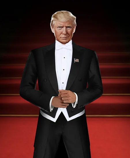 mattxiv's tweet photo. the official donald trump NFTs i’m losing my mind https://t.co/7IwMuPvV3f