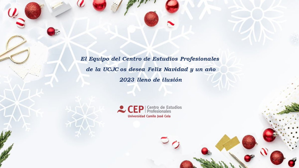 ¡¡FELIZ NAVIDAD!! 🎉💝

#yaesnavidad #Navidad #ilusión #NavidadUCJC #FP #FormaciónProfesional #UCJC #Navidad2022 #orgulloCEP #buenosdeseos #iesek