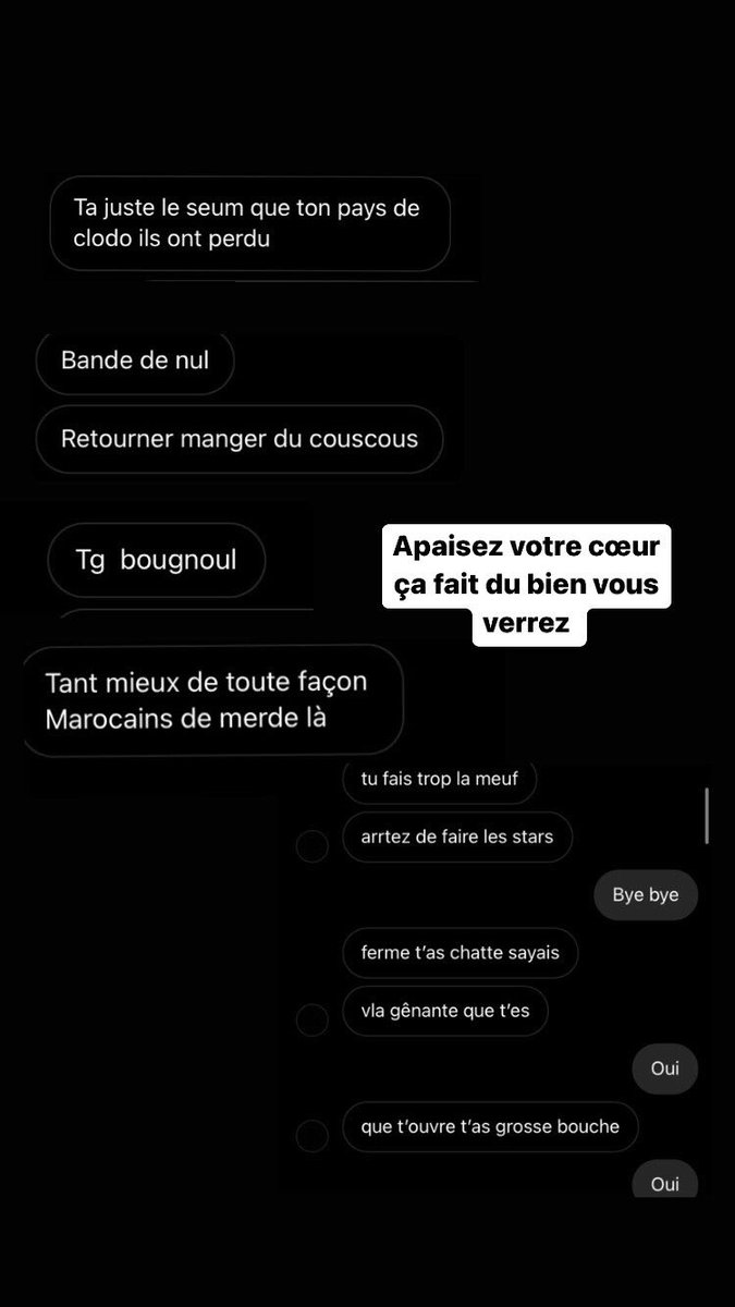 hanaechb's tweet photo. Messages reçues par ma petite sœur en 2nde suite au match 🇫🇷-🇲🇦 ! https://t.co/5YMGf5uTNP