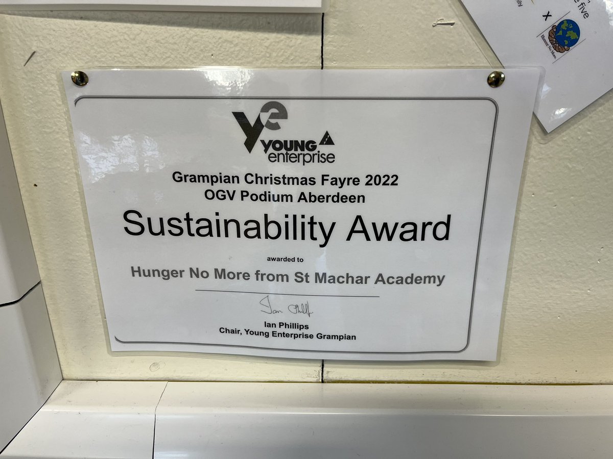 mrw_busman's tweet image. Absoutely delighted that Hunger No More won Best Sustainability Award & Tola won Best Product at the recent Grampian Christmas Fayres 🎄 @stmacharacademy @StMachar_WA