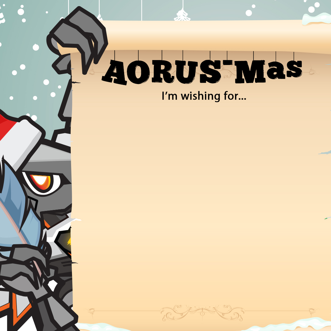 AorusOfficial's tweet photo. #AORUSmas Community event, Day 4!
Ever write a wishlist to Santa?
Weβre going to fulfill someoneβs wishlist so join our community and let us know what you want for the holidays.
(USA & CAN only)
βΆοΈ https://t.co/niZOwp2P2q
βΆοΈ https://t.co/E8ufSllA6K https://t.co/ClLK9jbh2q