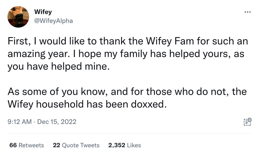 TheWuhanClan's tweet photo. Hi @elonmusk, the folks over at @hedgeye @mablum @KeithMcCullough  just doxxed an anonymous fintwit account and his wife.

Please suspend all these accounts for violating doxxing policy.  $twtr $tsla @TwitterSafety @TwitterSupport @TwitterNews https://t.co/v1aKVgo8wz
