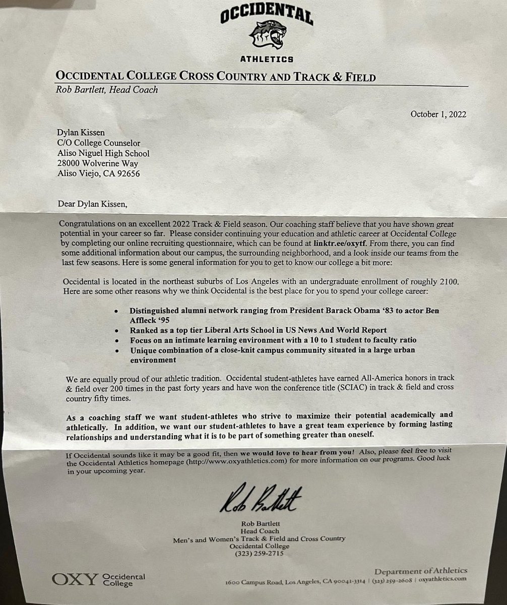 I am so happy beyond words. I have to keep working hard at Football, track and field, weight room, eating, and keep hitting the books. Hard work paying off. 💪👍🙏