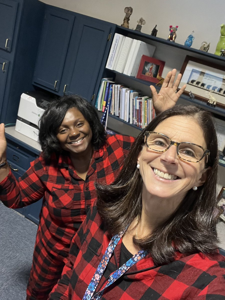 wsfcsvirtual's tweet photo. Check out our principal, Dr. Thompson, and school counselor, Mrs. Sexton, rocking their flannel for #ComfyDay ! Looking super cozy, ladies!
Join us by posting your #spiritweek photos and hashtagging #WSFCSVirtualAcademy
#wsfcs https://t.co/vBc1ECvueU