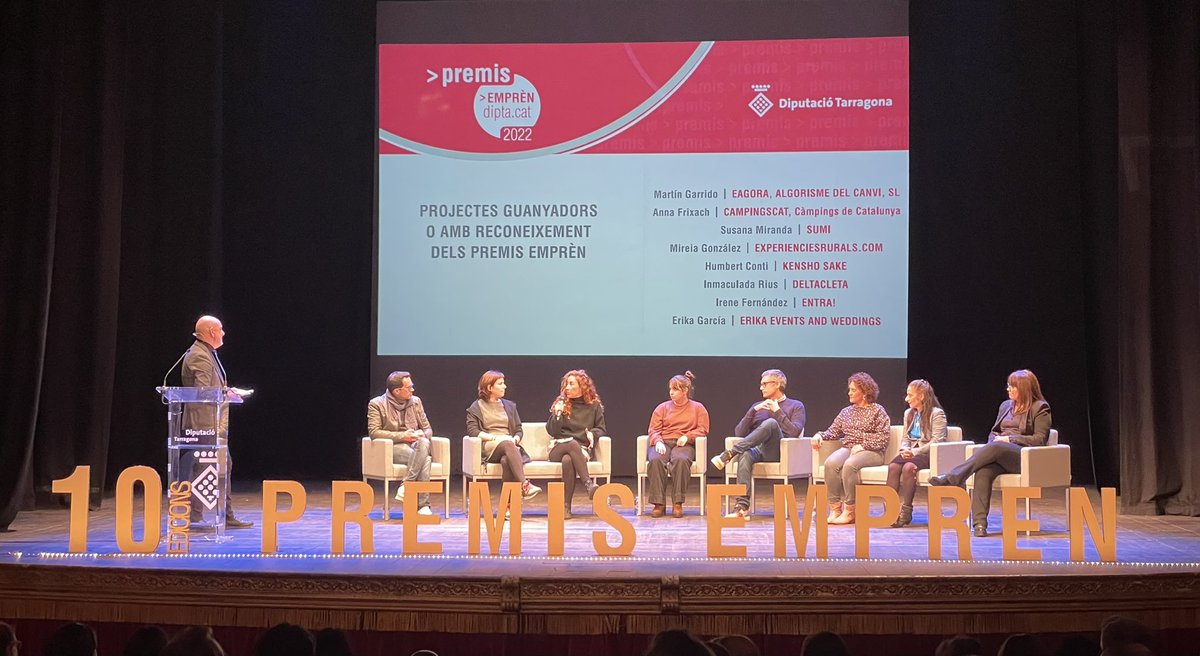 10a edició dels Premis #emprén de la <a href="/Dipta_cat/">Diputació de Tarragona</a>, avui convidant gent emprenedora que es van presentar als premis i q han consolidat el seu projecte. Un plaer col.laborar en aquesta iniciativa com a membre del jurat.