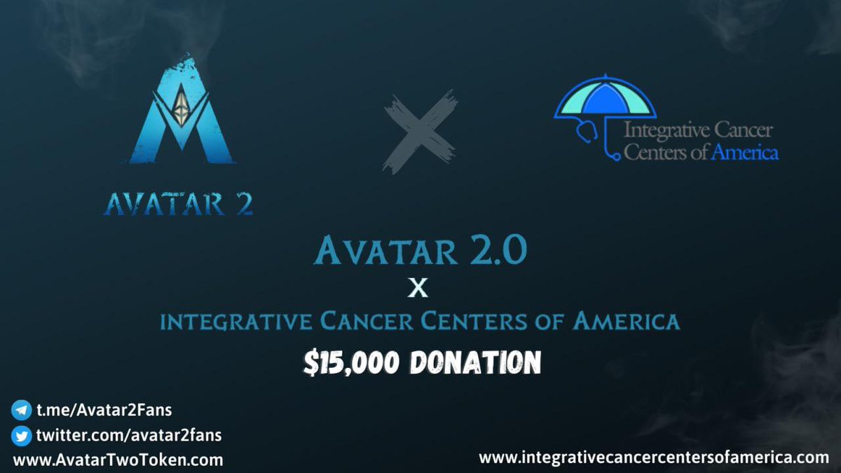 IntegrativeCCA's tweet image. A huge thanks to Avatar 2.0 Fan Token, @Avatar2Fans, who donated $15,000 for cancer treatment for one of our patients needing urgent treatment. 

Your super gracious donation is immensely appreciated!