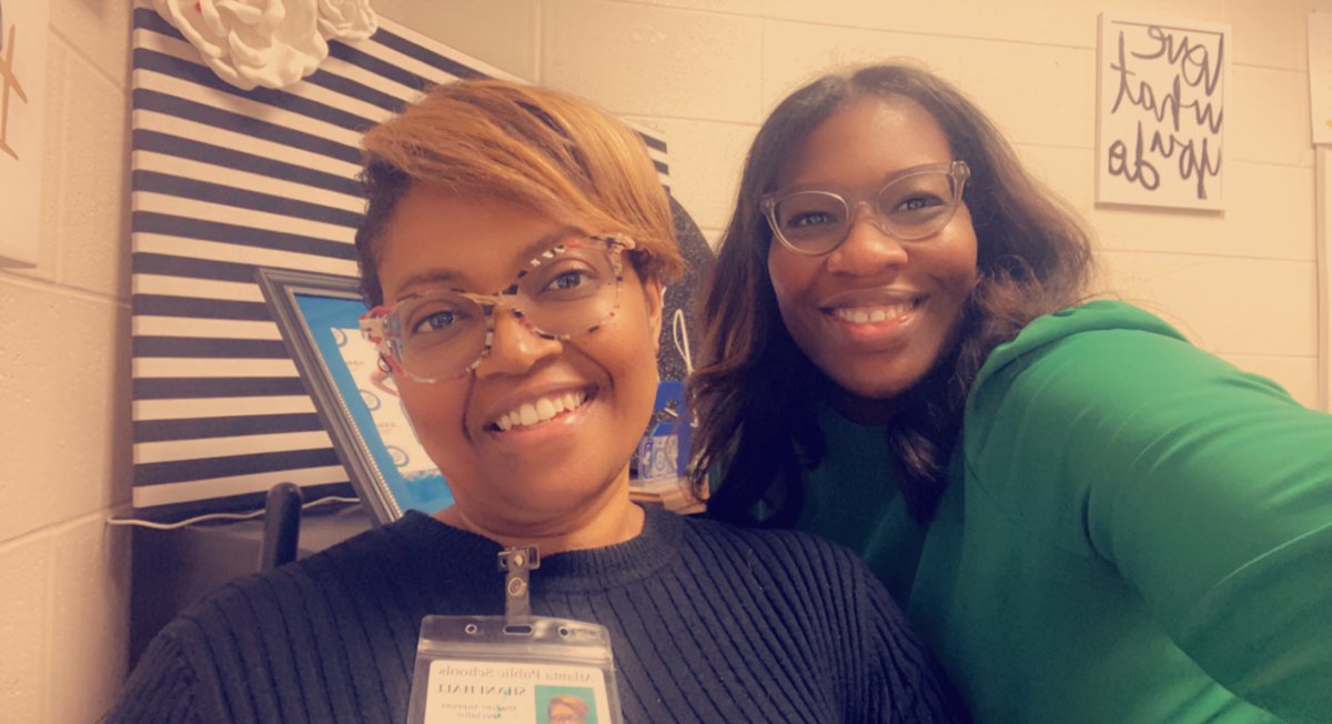 Hanging out with the best DSSS ever at <a href="/APSWJScott/">W. J. Scott Elem</a> Congratulations @Shall1775 on receiving DSSS of the Month! You deserve that and so much more!
 @DouglassCluster MTSS are very proud of you! 😍🥰