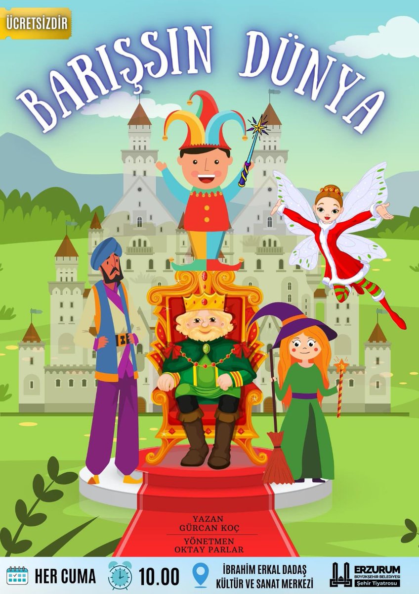 Haydi Çocuklar 🎭
Barışsın Dünya her Cuma sizlerle 😊