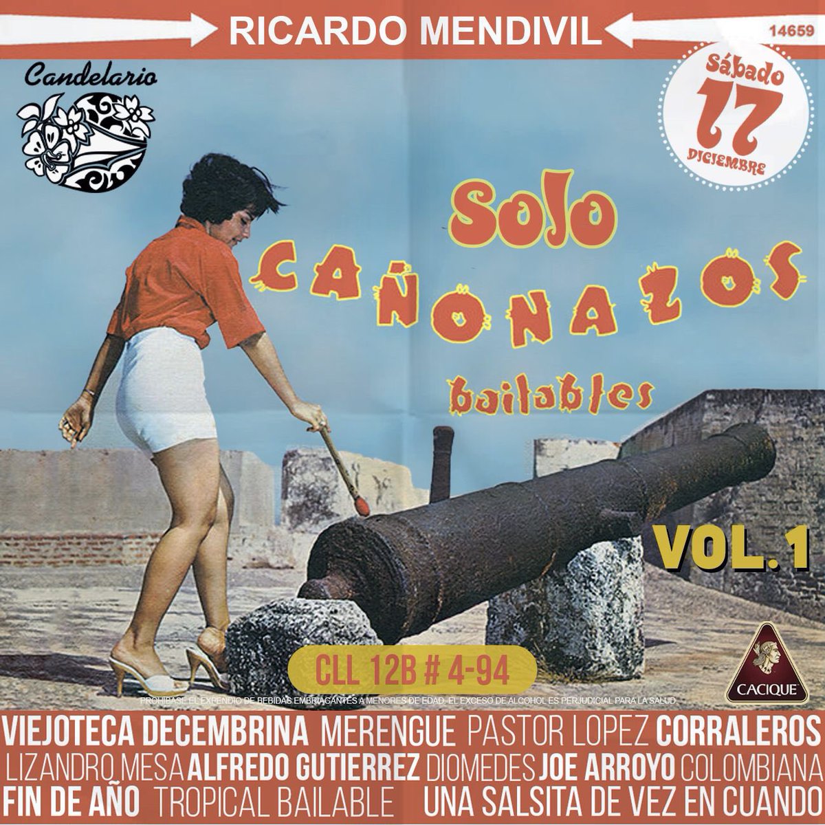 El sábado pueden caer con sus papás, sacar a bailar a la tía, rematar con quien quieran en este parche de fin de año que armamos con los amigos de <a href="/elcandelario/">Candelario Restaurante/ Bar</a>. 

¡Ya somos 120 y sigue la lista! Los esperamos, info para grupos por DM.