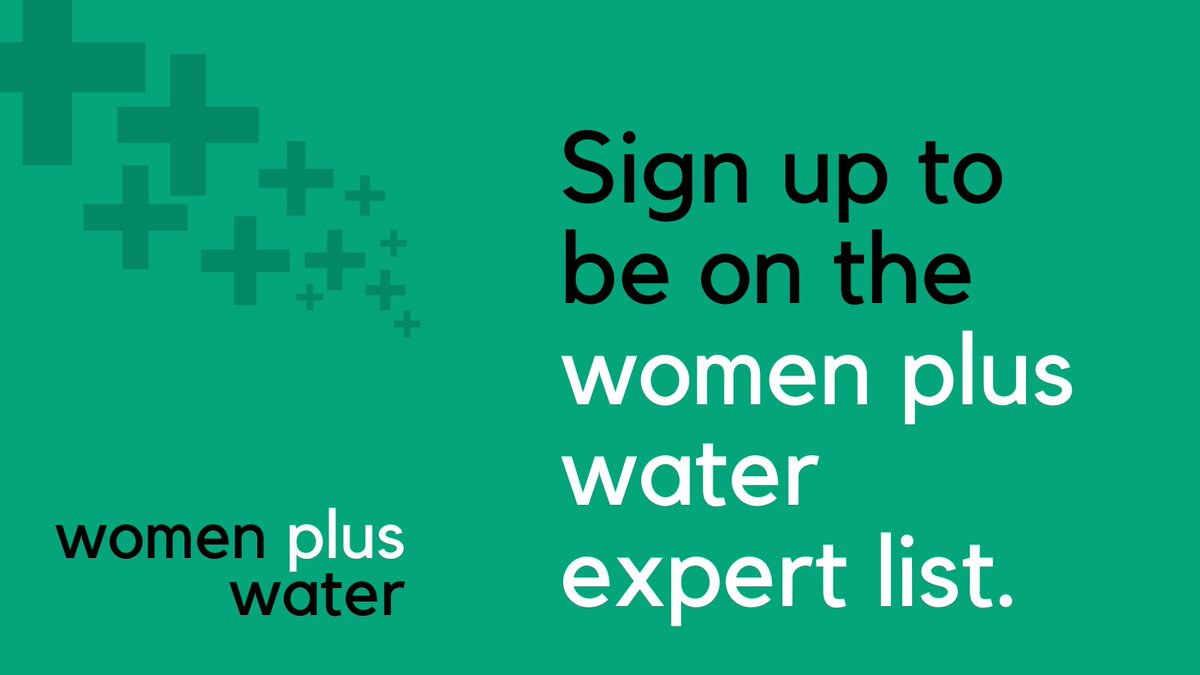 GWFutures's tweet image. Our #WomenPlusWater initiative is delighted to open registration for the Women Plus Water Expert List!

Why join? We want to connect you with people and have opportunities to share your research/expertise on gender and all areas of #water!

Sign up here: surveymonkey.ca/r/WomenPlusWat…