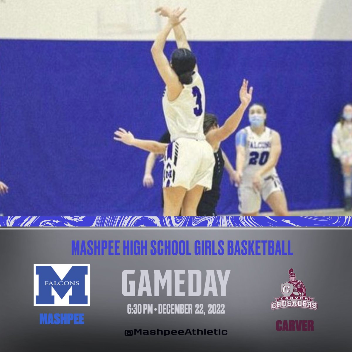 MashpeeAthletic's tweet photo. December 22, 2022 @6:30- SAVE THE DATE! This will be the projected game Hialeah Turner-Foster goes for her 1,000 career point! She is currently 45 points away with 2 games to be played before 12/22. https://t.co/M9awSnqjqq