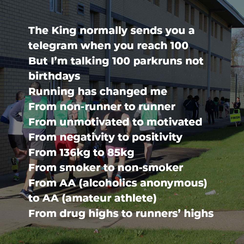parkrunUK's tweet photo. One of our custodial parkrun participants has written a poem to celebrate the positive changes parkrun has helped them make.

“I have turned a life of turmoil around and parkrun has played a big part in the change"

🌳 #loveparkrun https://t.co/7goJbZjMQ2