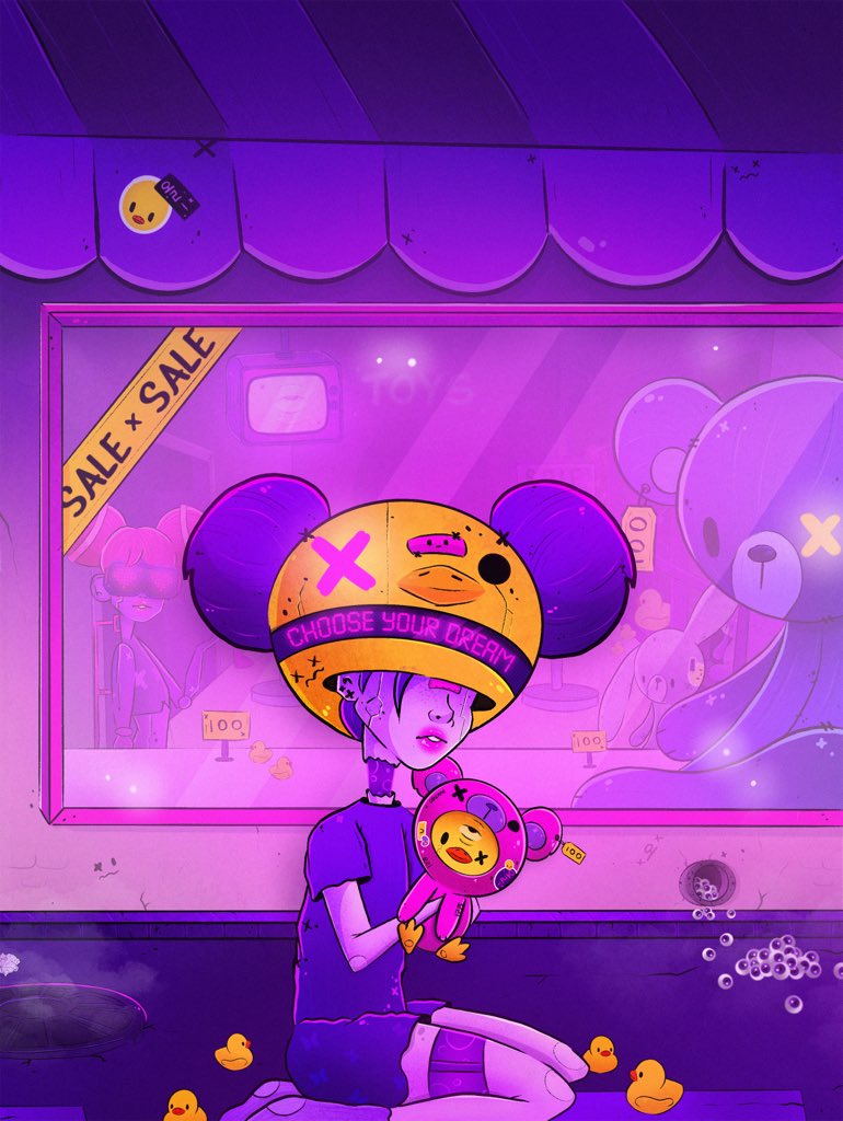 HollyPollyArt's tweet image. 🐤 NEW DROP 🐤

I drew this art for a contest by @avril15NFT

“Choose your dream”

forgotten dreams are like old toys
they’ve been lying in a dusty drawer for a long time, but when u take them out u have incredible feelings✨

0.12 ETH

link below👇🏻

#NFTdrop #NFTart #nftarti̇st