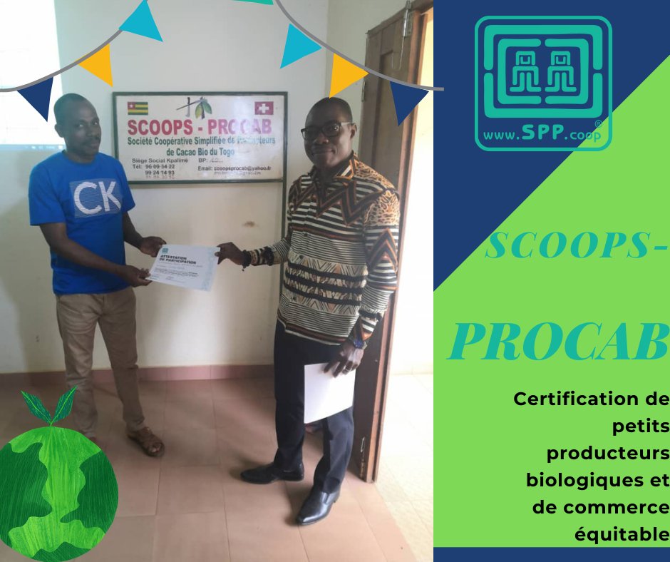 SimboloPP's tweet image. West African cocoa cooperatives are trained on SPP certification procedures to market organic and fair trade products.
#SCOOPS
#PROCAB
#AFRICA
#SPPGLOBAL