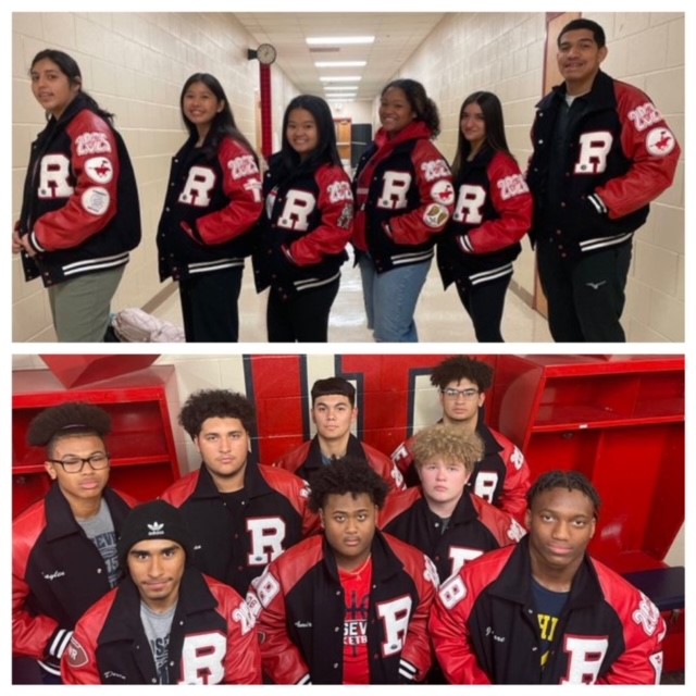 There's no jacket warmer than your letterman jacket! Cold weather brings the newest letterman out. Congratulations to the newly-lettered Rough Riders.