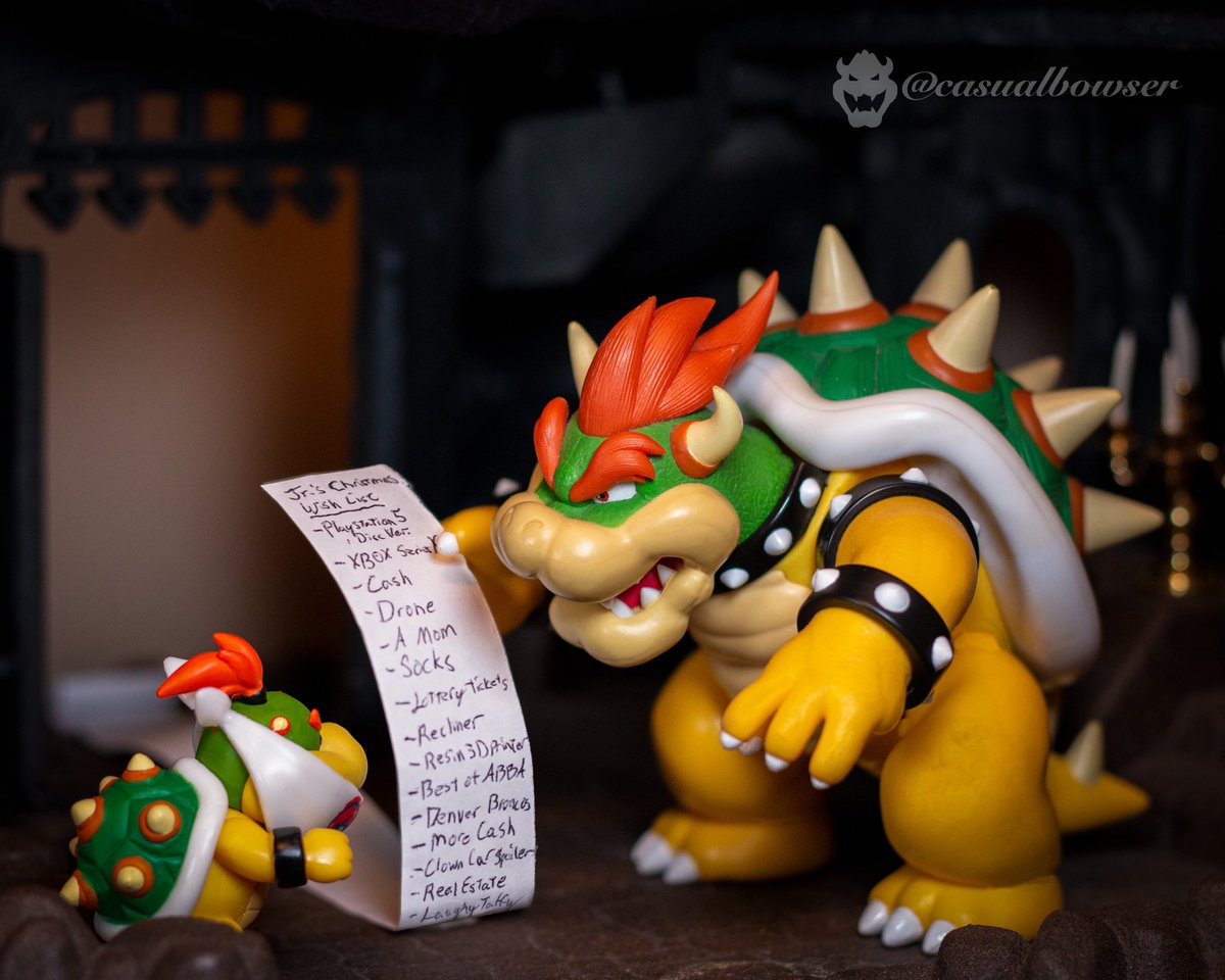 Son, I’m about to teach you about “realistic expectations”…
_____

#ChristmasWishList #CasualBowser #Bowser #KingKoopa #supermario #supermariobros #nintendo