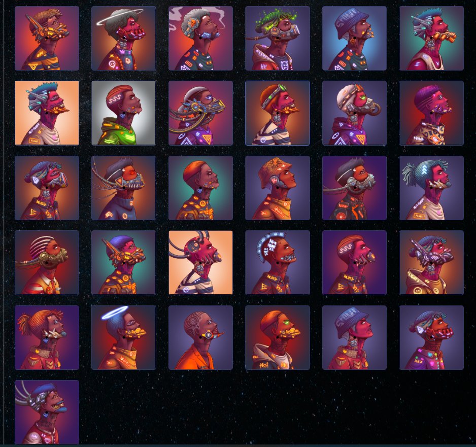 daaron0's tweet photo. Finally done awakening all of my hunters @neo_hunters how did i do? #neofollowneo @NeoHCommunity https://t.co/d44616mmpe