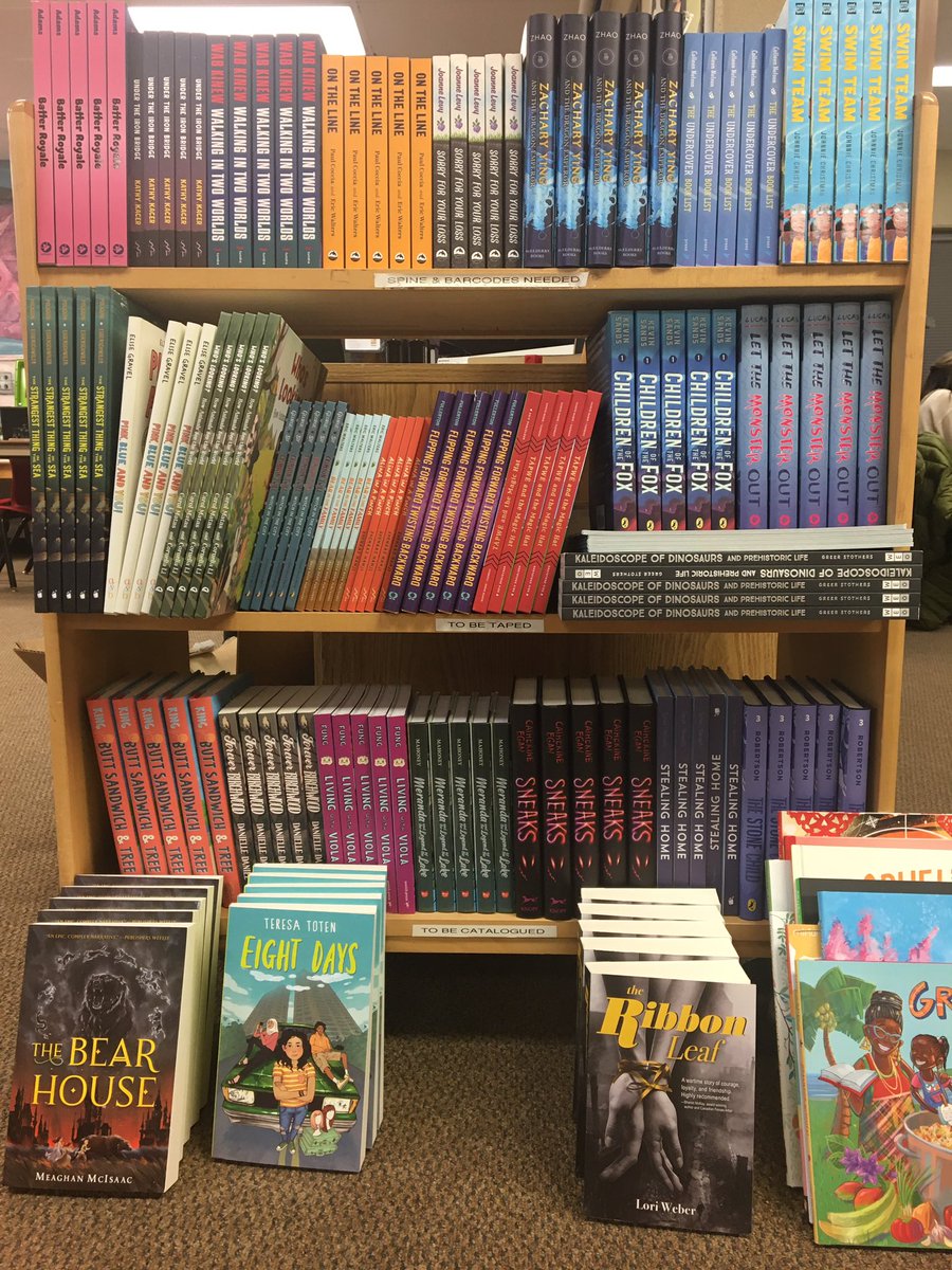 Christmas arrived early <a href="/SMCDSB_NOD/">Notre Dame C.S.</a>! Ss can’t wait to start the <a href="/ForestofReading/">Forest of Reading</a> program. But first comes the cataloguing.🙄
