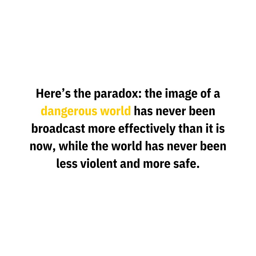 your_sunscreen's tweet photo. My POV: This is most safe &amp; peaceful era in the entire human history. Do share your pov in the comments below.
Author: Hans Rosling
Book: Factfulness

#author #book #hansrosling #bookrecommendation #reader #booklover #bookclub #iamhighper #twofox #yoursunscreen #motivation #quote https://t.co/WWTey09kWF